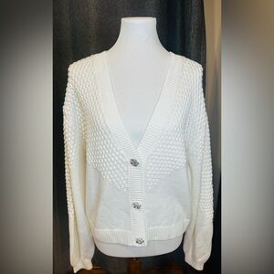 Charter Club Ivory Cable Knit Sweater
